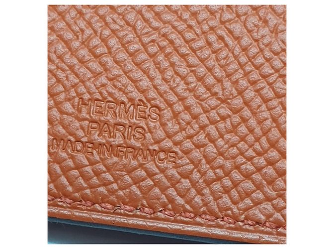 Hermès Portapasaportes Tarmac Terre Battue Piel Epsom - vista 5