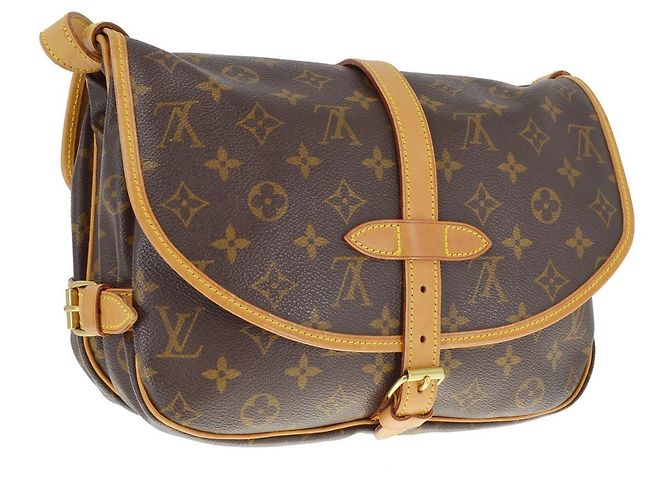 Louis Vuitton Saumur Monogram Canvas 30 Marrone - vista 2