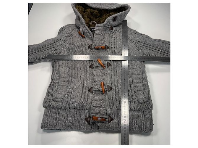 Autre Marque Schott NYC Grey Knit Duffle Coat - view 5