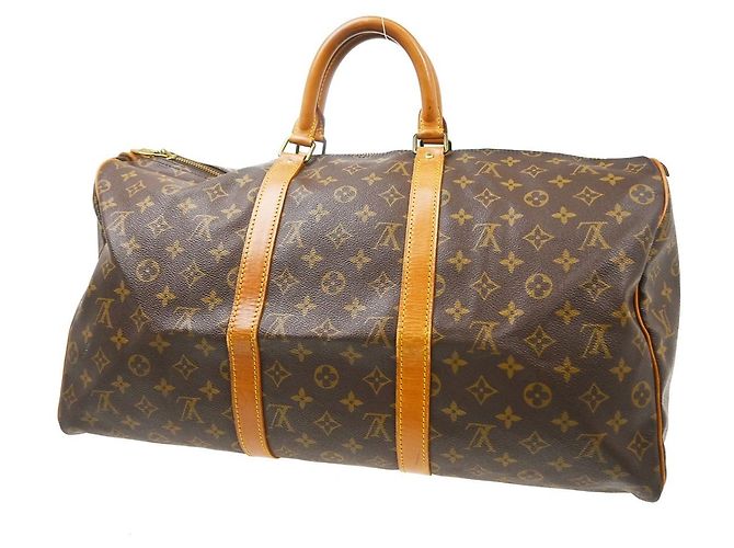 Louis Vuitton Keepall Monogram Canvas 50 Marrone - vista 2