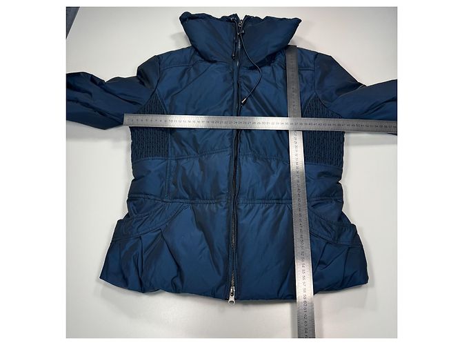 Armani Jeans Blaue Steppjacke mit Gürtel - Ansicht 5