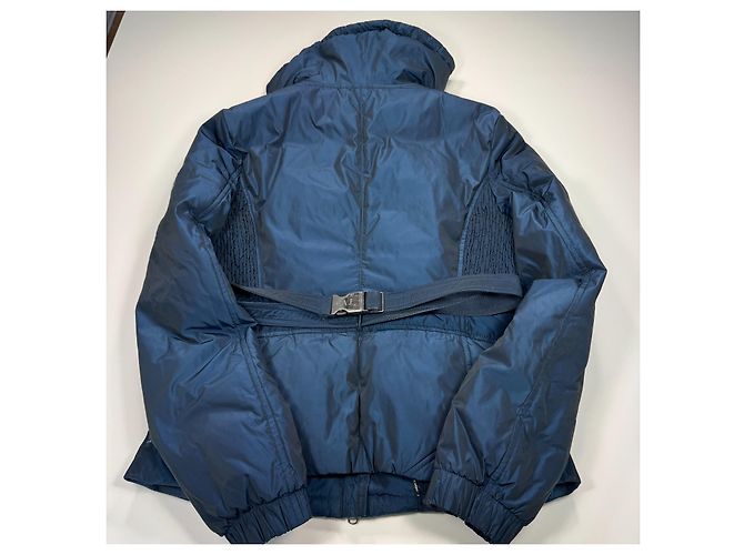 Armani Jeans Blaue Steppjacke mit Gürtel - Ansicht 6