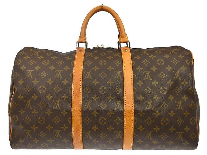 Louis Vuitton Keepall Monogram Canvas 50 Marrone - vista 2