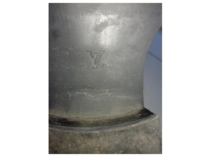 Botas Biker Louis Vuitton en cuero negro - vista 5