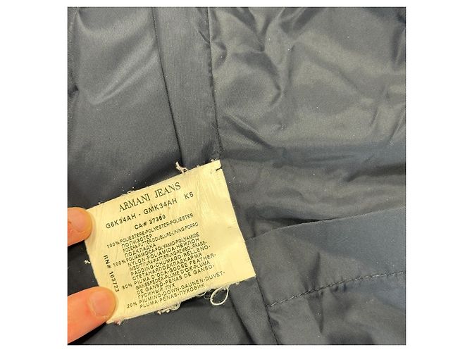 Armani Jeans Giacca Imbottita Puffer Blu Navy Blu scuro - vista 9