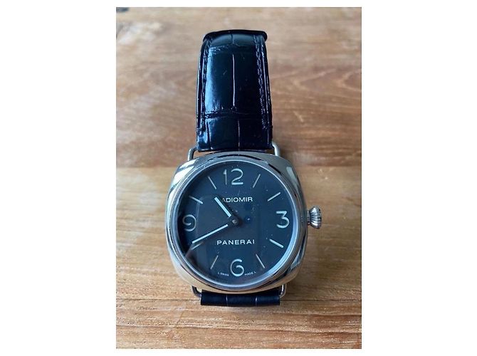 Relógio Panerai Radiomir Automático Aço e Couro Preto - vista 3