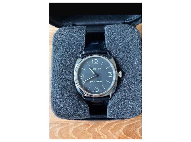 Relógio Panerai Radiomir Automático Aço e Couro Preto - vista 5