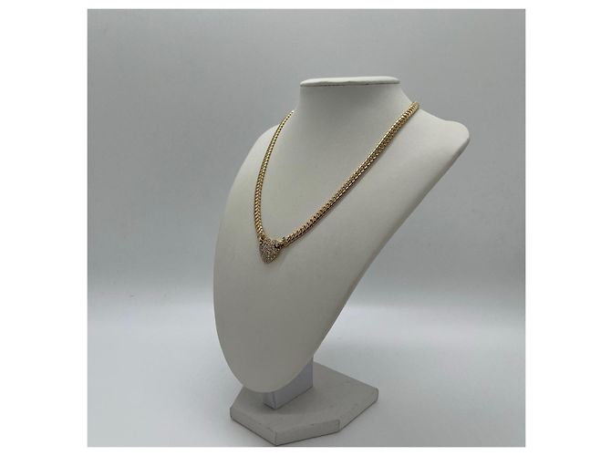 Collana Piaget in Oro 18K con Cuore di Diamanti D'oro - vista 2