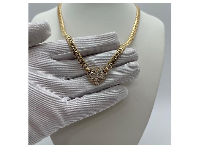 Collana Piaget in Oro 18K con Cuore di Diamanti D'oro - vista 5