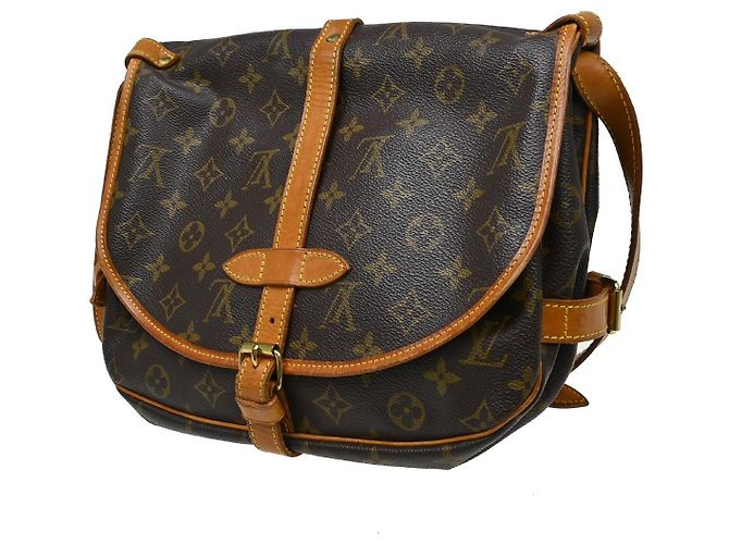 Louis Vuitton Saumur Monogram Canvas 30 Marrone - vista 2