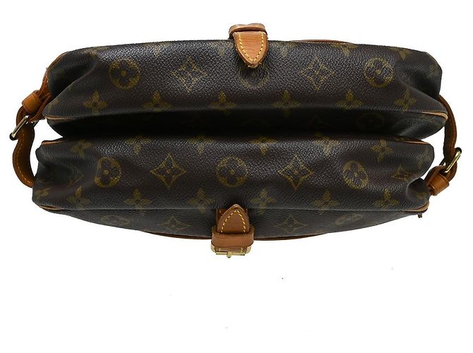 Louis Vuitton Saumur Monogram Canvas 30 Marrone - vista 5