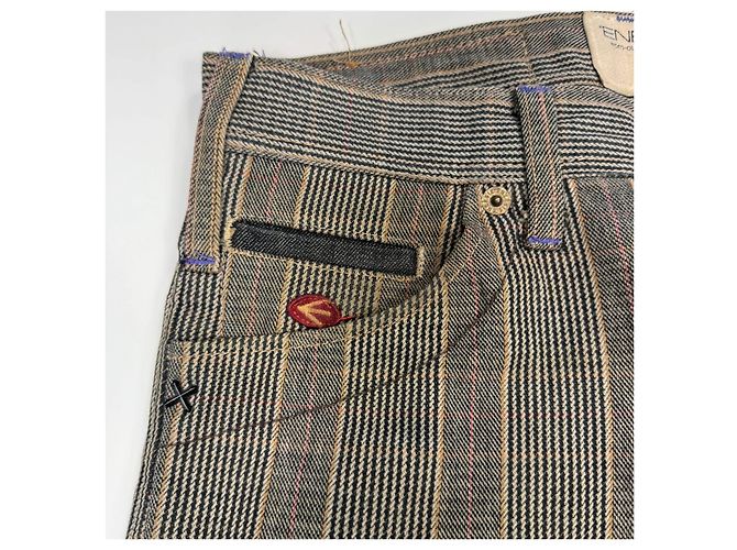 Autre Marque Jeans a righe Energie uomo Marrone Nero Grigio - vista 11