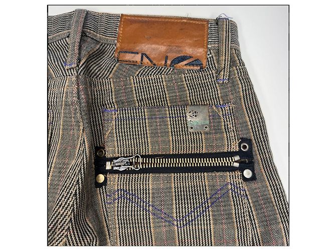 Autre Marque Jeans a righe Energie uomo Marrone Nero Grigio - vista 13