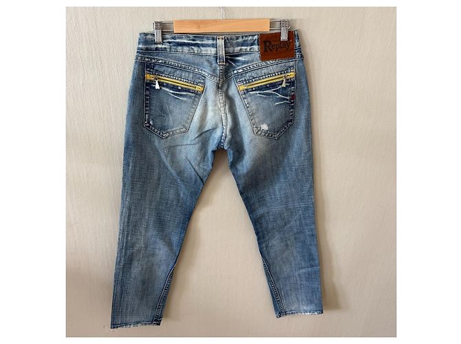 Autre Marque Replay Vaqueros Slim Straight Denim Azul Mujer - vista 2