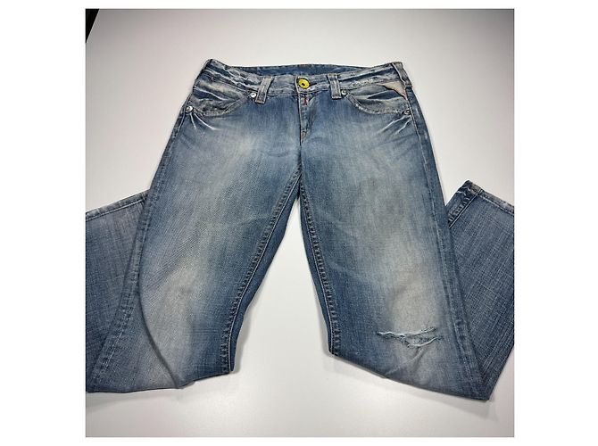 Autre Marque Replay Vaqueros Slim Straight Denim Azul Mujer - vista 3
