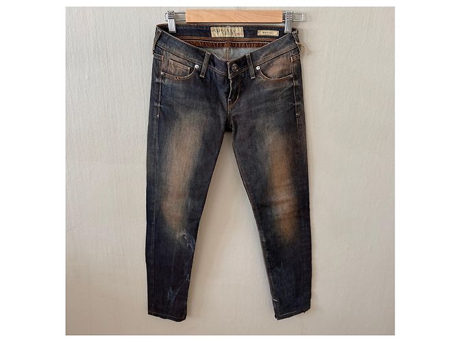 Guess Beverly Skinny Jeans - Marrón Oscuro Castaño - vista 3