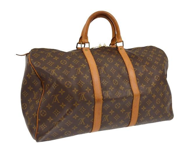 Louis Vuitton Keepall Monogram Canvas 50 Marrone - vista 2