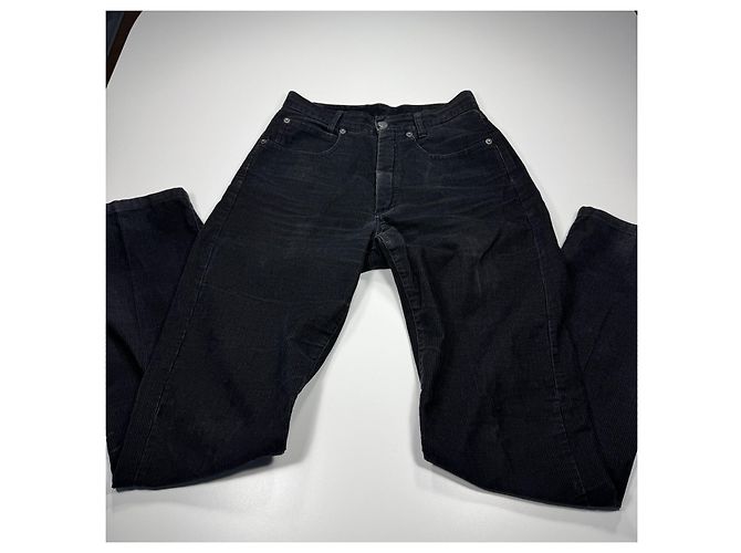 Vaqueros de pana negros Thomas Burberry - vista 3