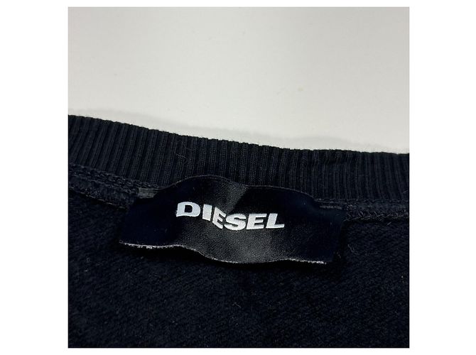 Diesel "Only The Brave" Grafik-Sweatshirt Schwarz Khaki - Ansicht 5