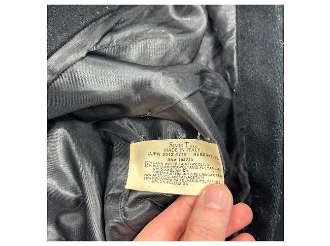 Armani Jeans Black Wool Blend Bomber Jacket - view 5