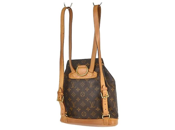 Louis Vuitton Vintage Montsouris Monogram Canvas MM Marron - vue 2