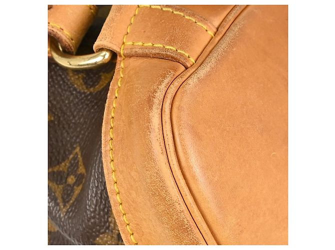 Louis Vuitton Vintage Montsouris Monogram Canvas MM Marron - vue 7