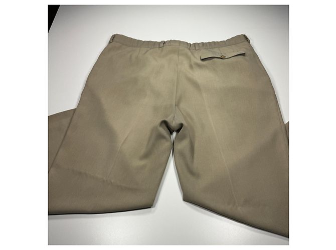 Burberry Leisure Pantaloni Beige con Piega - vista 10