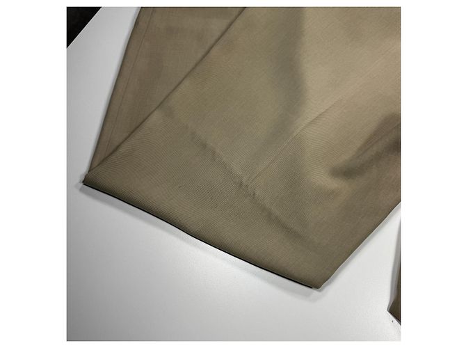 Burberry Leisure Pantaloni Beige con Piega - vista 11