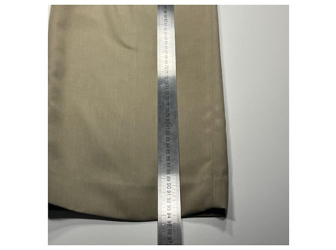 Burberry Leisure Pantaloni Beige con Piega - vista 8