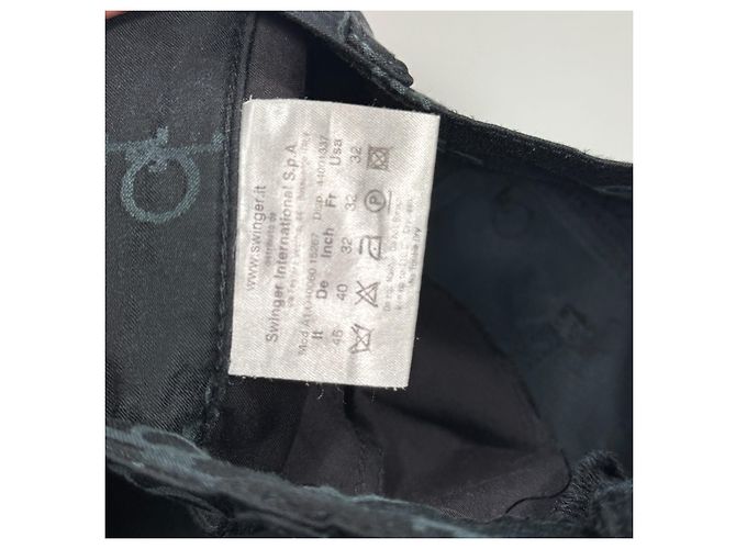 RoccoBarocco Pantalones Monograma Negro - vista 5