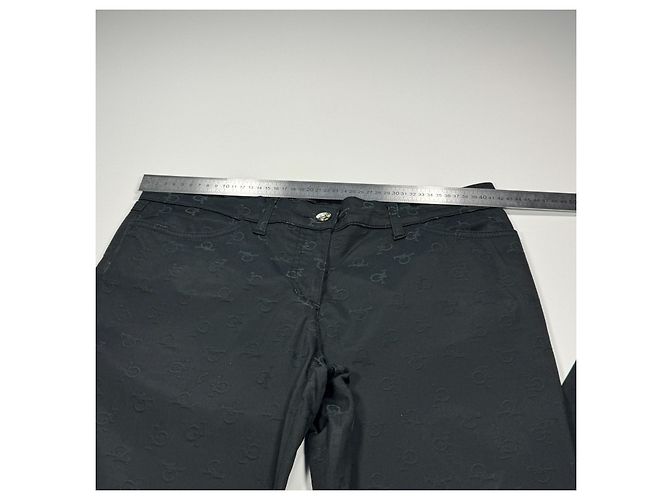RoccoBarocco Pantalones Monograma Negro - vista 6