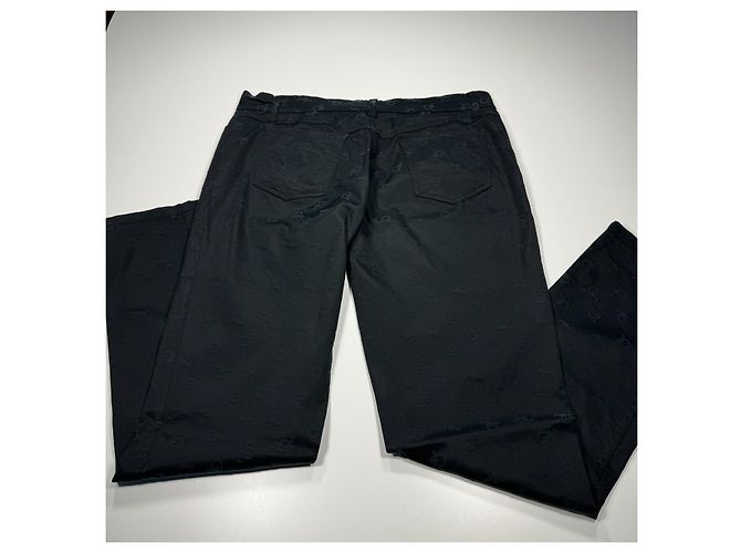 RoccoBarocco Pantalones Monograma Negro - vista 9