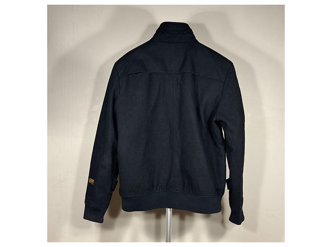 Autre Marque G-Star Raw N°3301 Wool Blend Bomber Jacket Black - view 2