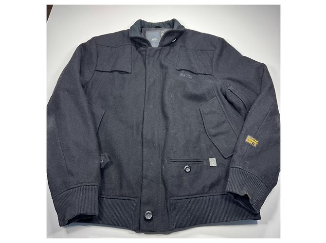 Autre Marque G-Star Raw N°3301 Wool Blend Bomber Jacket Black - view 3