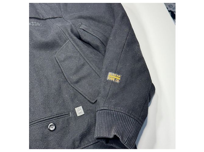 Autre Marque G-Star Raw N°3301 Wool Blend Bomber Jacket Black - view 4