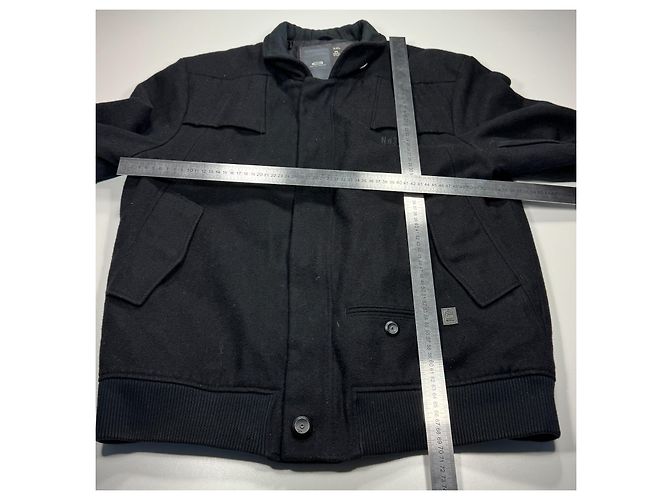 Autre Marque G-Star Raw N°3301 Wool Blend Bomber Jacket Black - view 7
