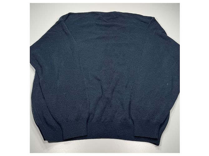 Burberrys Wool V-Neck Sweater Dark blue - view 6