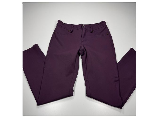 Pantaloni Versace Jeans Couture Viola Decorati - vista 3