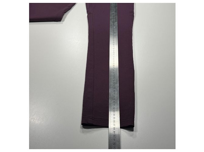 Pantaloni Versace Jeans Couture Viola Decorati - vista 9