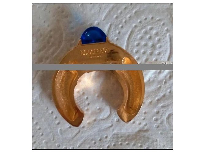 Boucheron Spilla Mezzaluna Oro Pietra Blu D'oro - vista 3