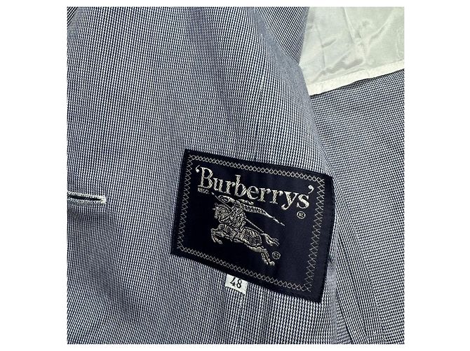 Giacca Burberry a maniche corte - Blu e Bianco - vista 4