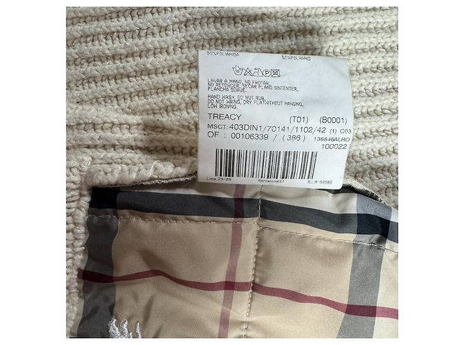 Burberry Colete Acolchoado de Malha Bege - vista 12