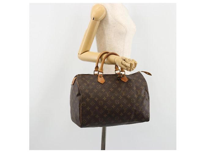 LOUIS VUITTON Borsa Monogram Speedy 35 M41524 LV Auth 186099A Monogramma - vista 22