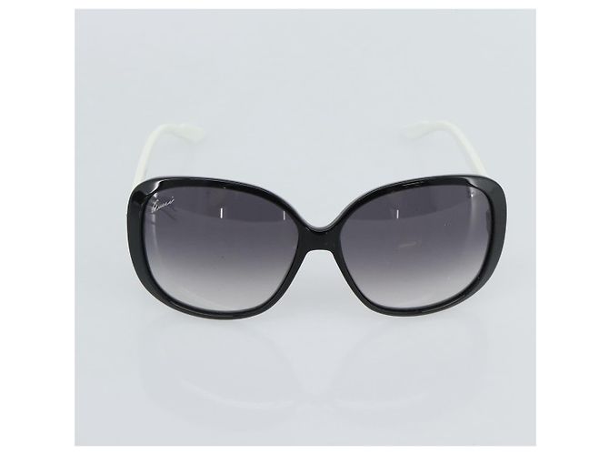 Óculos de sol GUCCI de plástico 2 Set Khaki Black Auth 180950 Preto Caqui - vista 8