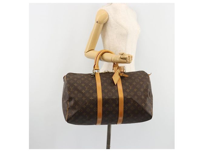 LOUIS VUITTON Borsa Boston Monogram Keepall 45 M41428 LV Auth 184378A Monogramma - vista 22