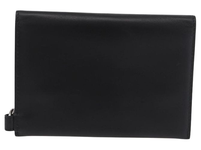 Céline Portafoglio con catena CELINE in pelle nera argento 186133M Nero - vista 2