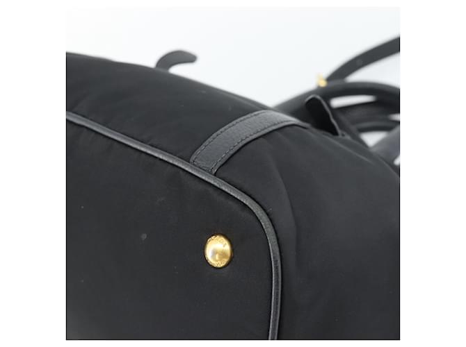 Borsa PRADA Nylon 2way Nera Oro Auth 187512V Nero D'oro - vista 16