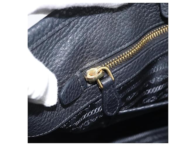 Borsa PRADA Nylon 2way Nera Oro Auth 187512V Nero D'oro - vista 21