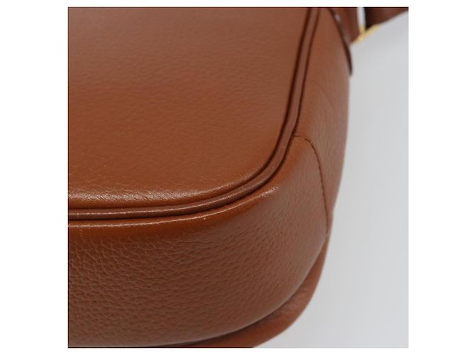 Borsa a Spalla Burberry in Pelle Marrone Oro Auth 187376 D'oro - vista 16