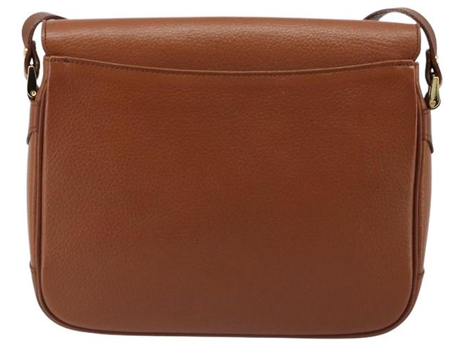 Borsa a Spalla Burberry in Pelle Marrone Oro Auth 187376 D'oro - vista 2